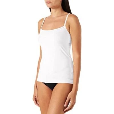 Immagine di Skiny Damen Spaghettishirt 2er Pack Micro Advantage Canottiera, Weiß, 38 (Pacco da 2) Donna