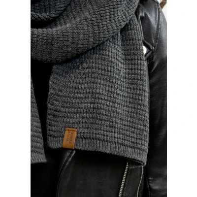 Immagine di Vivisence Sciarpa Classica Da Donna In Filato Caldo E Morbido Realizzata Acrilico Confortevole Perfetta Per L&#039;autunno L&#039;inverno Ideale Ogni Occasione, Grigio Scuro,Taglia Unica