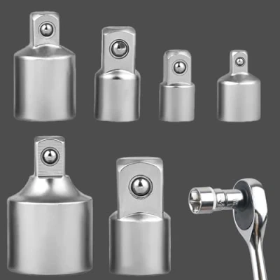 Immagine di Set di Adattatori,6pz Adattatore a Douilles,Adattatori per Ratchet,Chiave Bussola Socket Ratchet Converter,Set Chiavi 1/2&quot; 3/8&quot;,3/8&quot; 1/2&quot;,3/8&quot; 1/4&quot;,1/4&quot; 3/8&quot;,1/2&quot;