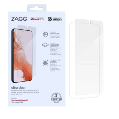 Immagine di ZAGG InvisibleShield Ultra Clear per Samsung Galaxy S22 Impact Protection, Touch Sensitive, facile da applicare, copertura completa