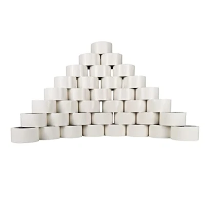 Immagine di RAYLU PAPER Nastro adesivo per l&#039;imballaggio di scatole spedizione resistenti ed extra resistenti, 66 metri x 50 mm larghezza (36 unità, bianco)