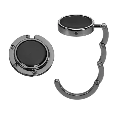 Immagine di kwmobile Set 2x Gancio Borsa da Tavolo Appendi in Alluminio Pieghevole Antiscivolo Antigraffio Appendiborsa Scrivania Max 3 kg