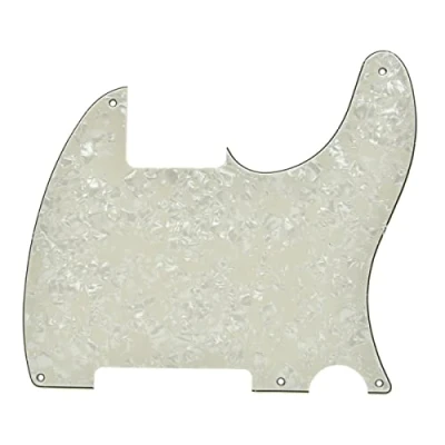 Immagine di Dopro 5 fori Tele chitarra vuota battipenna antigraffio per FD Telecaster Esquire perla invecchiata