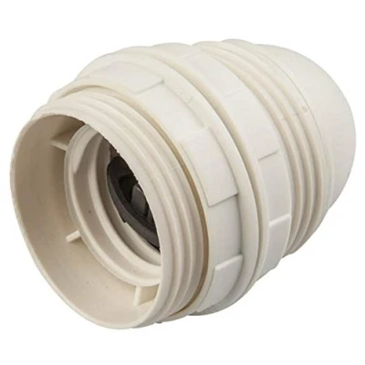 Immagine di Poly Pool PP0477X portalampada E27 2 ghiere, bianco