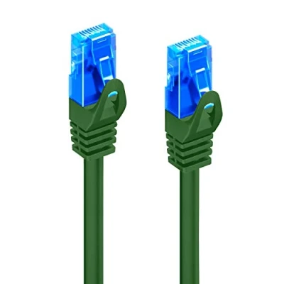 Immagine di Ewent EW 5U 010G Cavo di Rete, Patch CAT 5e U/UTP, AWG 26/7, 2 Connettori RJ87, Verde, 1 m, Pezzo