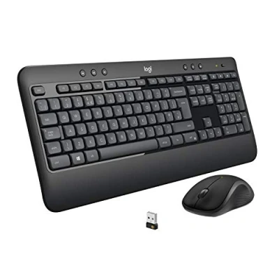 Immagine di Logitech MK540 Advanced Combo Tastiera e Mouse Wireless per Windows, Layout Scandinavo QWERTY Nero
