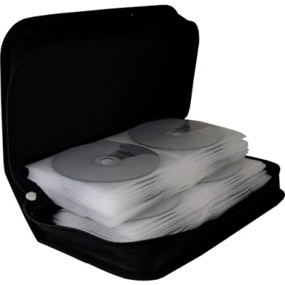 Immagine di Custodia per CD MediaRange 96 CD/DVD/Blu ray Nylon® Nero 1 pz. (L x A P) 289 88 168 mm BOX55