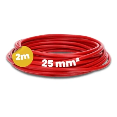 Immagine di Kalitec 2 metri H07V K 25 mm² rosso cavo di cablaggio I flessibile filo mm2 a singolo per armadio elettrico commutazione