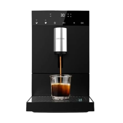 Immagine di Cecotec Caffettiera compatta superautomatica Cumbia Cremmaet Compact. 1350 W, 19 Bar e Sistema Thermoblock, Serbatoio Acqua da 1,1 L 150 gr di Caffè, Plug&amp;Play, Pulizia Automatica