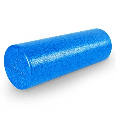 Immagine di ProsourceFit High Density Foam Rollers 18 inches long, Firm Full Body Athletic Massager for Back Stretching, Yoga, Pilates, Post Workout Trigger Point Release, Blue