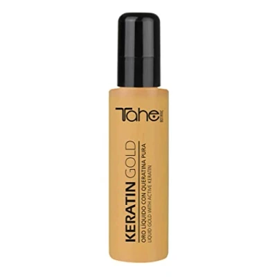 Immagine di Tahe Keratin Gold Siero per capelli con cheratina, cellule staminali vegetali attive e olio di argan (100 ml (confezione da 1)