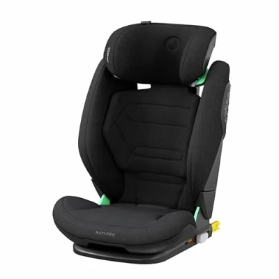 Immagine di Maxi Cosi RodiFix Pro² i Size, seggiolino per auto con schienale alto, 3,5 12 anni, 100 150 cm, reclinabile, 3 posizioni, protezione laterale G Cell, ClimaFlow, ISOFIX, colore nero autentico