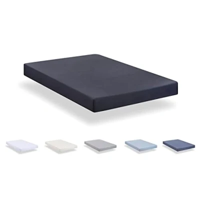 Immagine di Todocama Lenzuolo con angoli in microfibra spazzolata extra morbido. (Letto 80 x 190/200 cm, grigio scuro)