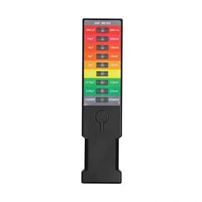 Immagine di Rilevatore di radiazioni elettromagnetiche, monitor campo elettromagnetico, elettromagnetico EMF, misuratore EMF portatile, elettrico per la casa con 9 LED
