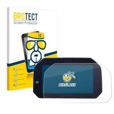 Immagine di brotect Pellicola Protettiva Vetro per BMW R 1200 GS 2017 2018 Connectivity TFT 6.5&quot; Protezione Schermo [Durezza Estrema 9H, Chiaro]