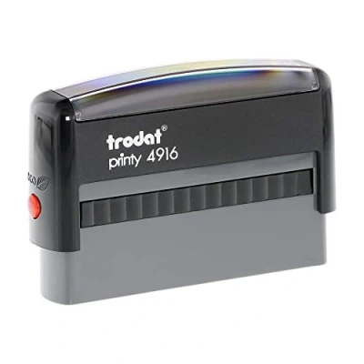 Immagine di Timbro autoinchiostrante Trodat PRINTY 4916 in plastica 70x10 mm nero