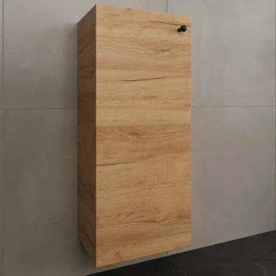 Immagine di Planetmöbel armadietto da bagno Midi in Rovere Oro 32cm, a muro per il bagno, piccolo un maggiore spazio di archiviazione con 3 ripiani