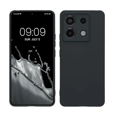 Immagine di kwmobile Custodia Compatibile con Xiaomi Redmi Note 13 Pro 5G / Poco X6 Cover Back Case per Smartphone in Silicone TPU Protezione Gommata blu mirtillo