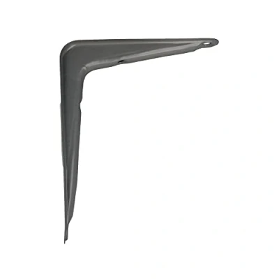 Immagine di Amig Staffa per mensole a muro Supporti Reggimensola Staffe in Acciaio Colore: Grigio Metallizzato Dimensioni: 350 x 300 Peso max: 40 kg