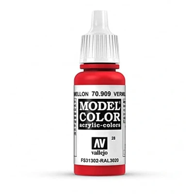Immagine di Vallejo 70.909 Colore Acrilico Opaco , Rosso (Vermillion), 17 ml, 1 Pezzo