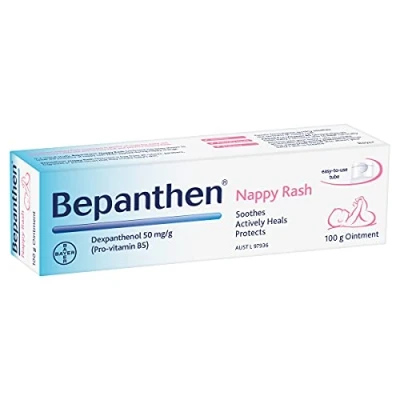 Immagine di Bepanthen Unguento per la cura dei pannolini Crema con provitamina B5 Adatto pelle neonati, 100 g (la confezione può variare)