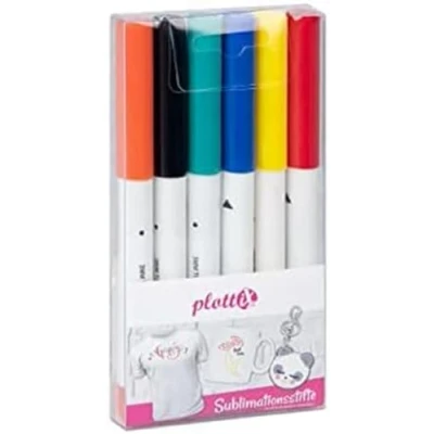 Immagine di plottiX SubliX Set di pennarelli a sublimazione Basic (6 colori)