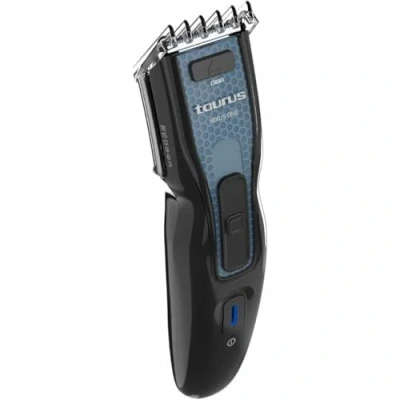 Immagine di Taurus Tagliacapelli Nixus One Lame in Acciaio Inossidabile 7 Livelli di Taglio 8000 RPM Autonomia 60 Minuti Senza Fili Sistema SAFE CUT Testina CLICK &amp; CLEAN Accessori Inclusi