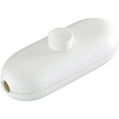 Immagine di interBär Interruttore A filo passante Bianco 1 x Off / On 2 pz.