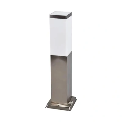 Immagine di Lindby lampada da esterni &#039;Lorian&#039; (Moderno) colore Grigio, in Acciaio Inox (1 luce, E27) lampioncino, paletto luminoso, viale, lampione