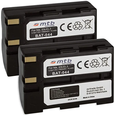 Immagine di 2x Batterie EN EL3 per Nikon D50, D70s, D100, D100 SLR