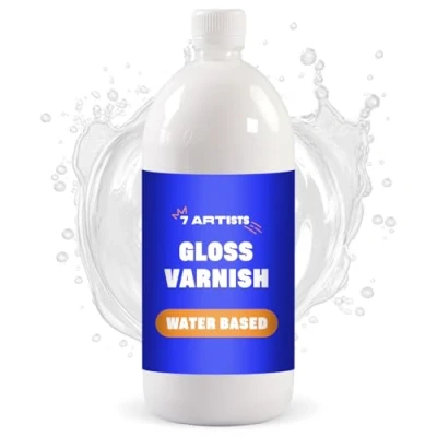 Immagine di Vernidas Lucido Trasparente 7 Artists Vernice Lucida 1000 ml Finale Acrilica Per Acrilico Gloss Varnish