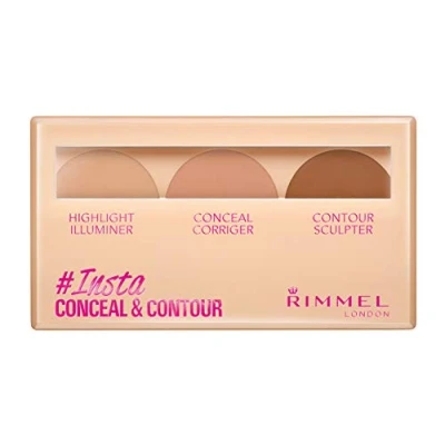 Immagine di RIMMEL LONDON INSTA CONCEAL AND CONTOUR PALETTE 8,4 GR. (3 COLORI)