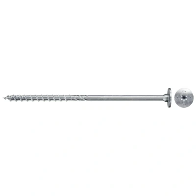 Immagine di Fischer PowerFast II 566368 Vite da legno svasata 8 mm 340 Interno multidentato Acciaio galvanizzato zinco 50 pz.