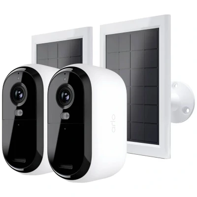 Immagine di ARLO BUNDLE ESSENTIAL2 2K OUTDOOR CAMERA 2 PACK + SOLAR PANEL VMK3250 100EUS IP Kit videocamere sorveglianza con camere 2688 x 1520 Pixel