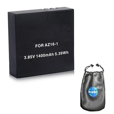 Immagine di Amsahr bt xiaz16 Batteria sostitutiva per fotocamera e videocamera Xiaomi digitale 1 1ct AZ16 1/1/2/Xiaomi Yi Action Camera 4 K/Yi 360 VR grigio