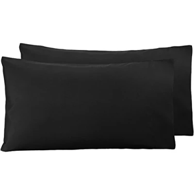 Immagine di Amazon Basics Federe in microfibra, 50 x 80 cm, 2 unità, Nero