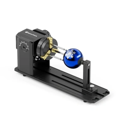 Immagine di SCULPFUN RA Pro Laser Rotary Roller, Chuck per macchina incisione laser, modulo di rotazione dell&#039;asse y, con angolo regolabile 180, oggetti cilindrici, rotondi irregolari,
