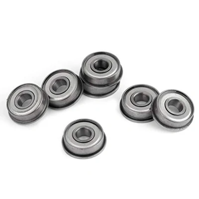 Immagine di Akozon Cuscinetto a Sfere, 10 pz F608ZZ Cuscinetti Sfera Miniatura Doppia Flangia in Acciaio Schermatura 8 * 22 7mm