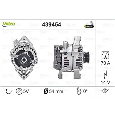 Immagine di VALEO 439454 Alternatore 14V 70A OPEL: Astra H Caravan, Corsa C Hatchback, Hatchback