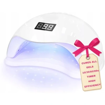 Immagine di LALILL Lampada UV LED per Unghie 48W Asciugatrice Smalti Gel, Ibrida Timer 10/30/60/99s, Sensore a Infrarossi, Display LCD Polimerizzazione, Modellazione, Manicure