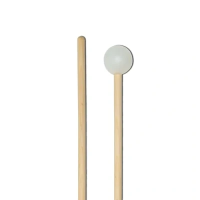 Immagine di Vic Firth Bacchette per Vibrafono e Marimba Xilofono Serie American Custom® M14 Testa di Poliuretano Morbido Bianche