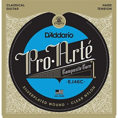 Immagine di D&#039;Addario Corde Chitarra Classica Nylon Set Di 6 Per EJ46C Tensione Dura