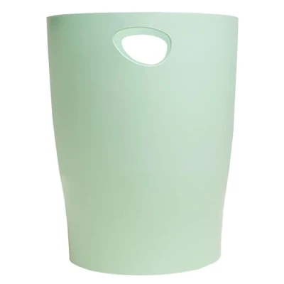Immagine di EXACOMPTA Rif. 45380D Cartone da 8 cestini per carta con manici ECOBIN Autentik, grande capacità 15 litri, dimensioni 26,3 x 33,5 cm, ufficio o casa, colore: verde salvia