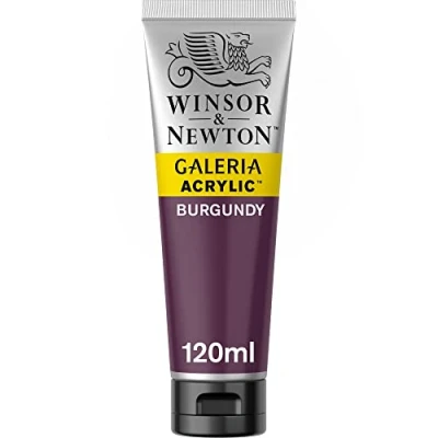 Immagine di Winsor &amp; Newton Galeria Colore Acrilico Rosso (Bordeaux) 120 ml (Confezione da 1)
