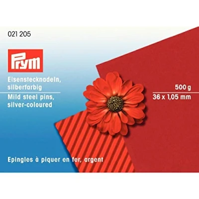 Immagine di Prym Spilli ferro 1,05 x 36 mm argento, 1,05mm
