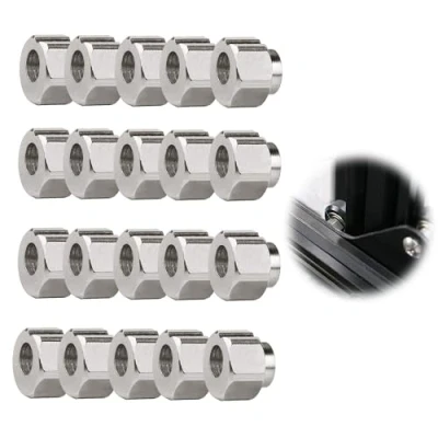 Immagine di 20 Pezzi 5 mm Dado Eccentrico Distanziali Eccentrici Parti Della Stampante 3D V Ruota eccentrica Colonna Isolamento Vite scanalatura per 3D/Macchina/Incisione/Macchina Cnc