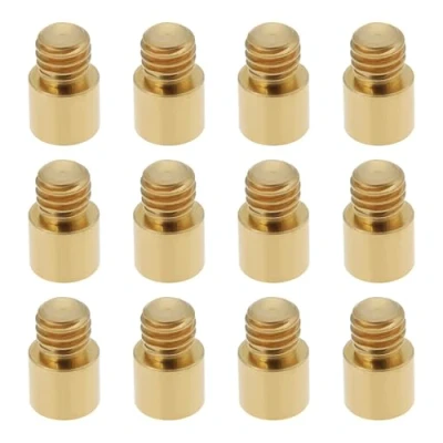 Immagine di OTOTEC 12 Pesi per Freccette 9x5x5.8mm 1 Grammo in Ottone Aggiungi Regolatore Accentuatore con Accessori Filettati 2BA Oro