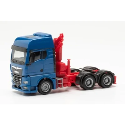 Immagine di Herpa modello di camion MAN TGX GX 6x4 Trattore con gru carico, in scala 1:87, pezzo da collezione, tedesco, statuetta plastica