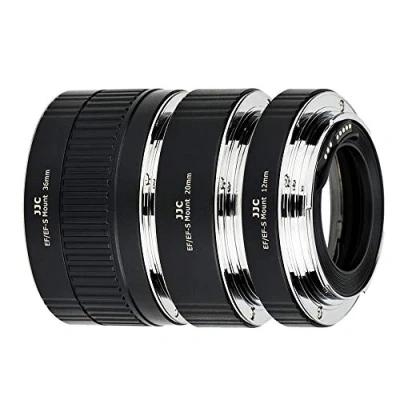 Immagine di JJC AF TTL Auto Focus Macro Tubo di prolunga 12/20/36MM per Canon EF/EF S Lens DSLR Cameras EOS 850D 800D 760D 750D 700D 250D 90D 80D 77D 5DS R 5D Mark II III IV 7D 6D