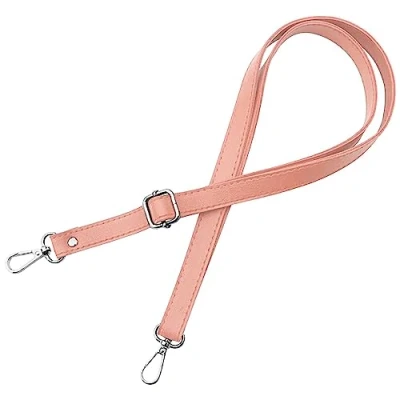 Immagine di Cinghia tracolla per donna borse borsa a mano rosa antico colore parti metalliche argento lunghezza regolabile 70 128 cm larghezza 1,8